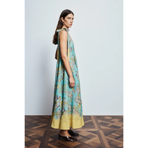 Alemais Jerry Ballet Midi Dress  Sustainable Dresses with Alémais print -  Luxury Handbags Australian Designer