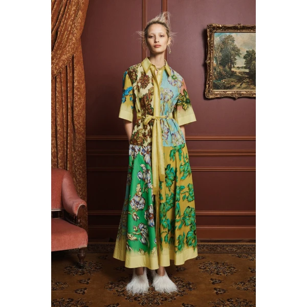 Alemais Jerry Shirtdress  Sustainable Dresses with Alémais print -  Luxury Handbags Australian Designer