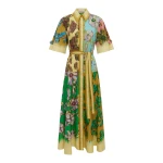 Alemais Jerry Shirtdress  Sustainable Dresses with Alémais print -  Luxury Handbags Australian Designer