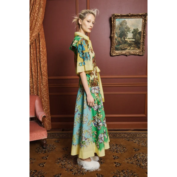 Alemais Jerry Shirtdress  Sustainable Dresses with Alémais print -  Luxury Handbags Australian Designer