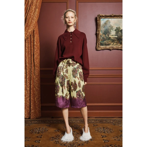 Alemais Jerry Short  Sustainable Shorts with Alémais print -  Luxury Handbags Australian Designer
