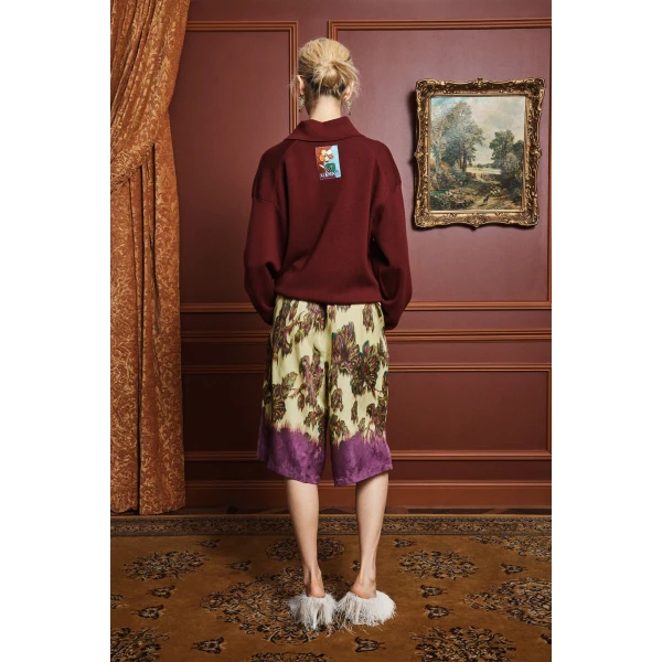 Alemais Jerry Short  Sustainable Shorts with Alémais print -  Luxury Handbags Australian Designer