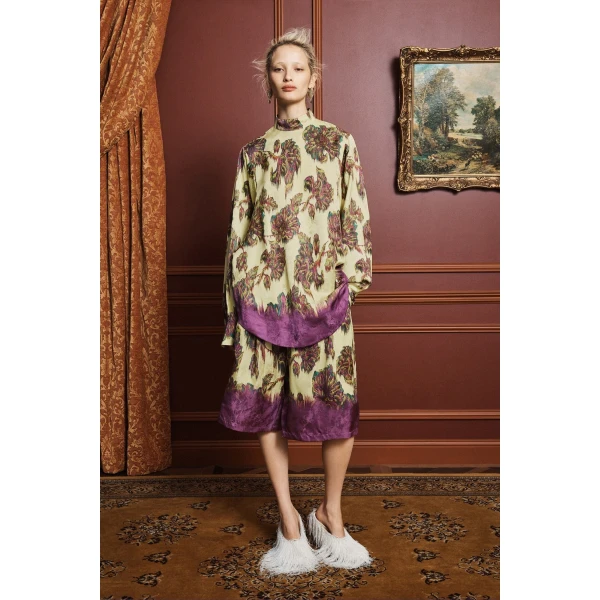 Alemais Jerry Top  Sustainable Tops with Alémais print -  Luxury Handbags Australian Designer