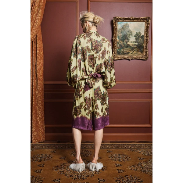 Alemais Jerry Top  Sustainable Tops with Alémais print -  Luxury Handbags Australian Designer