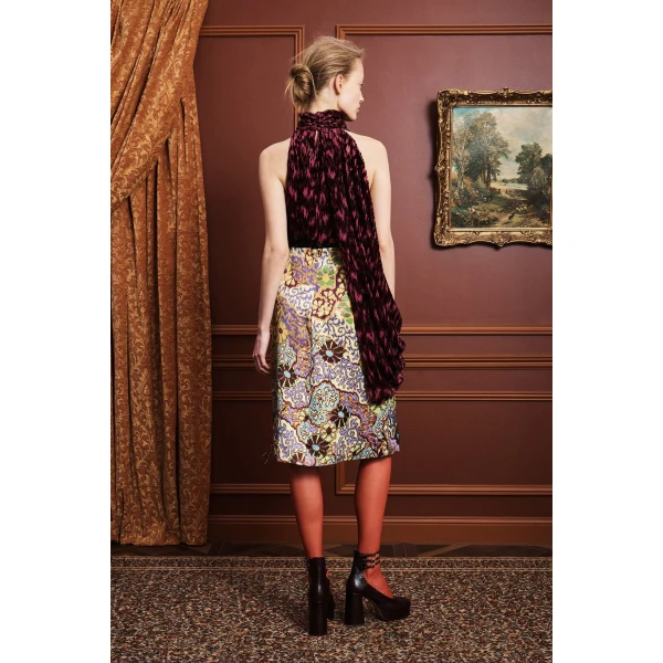Alemais Jimi Top  Sustainable Tops with Alémais print -  Luxury Handbags Australian Designer
