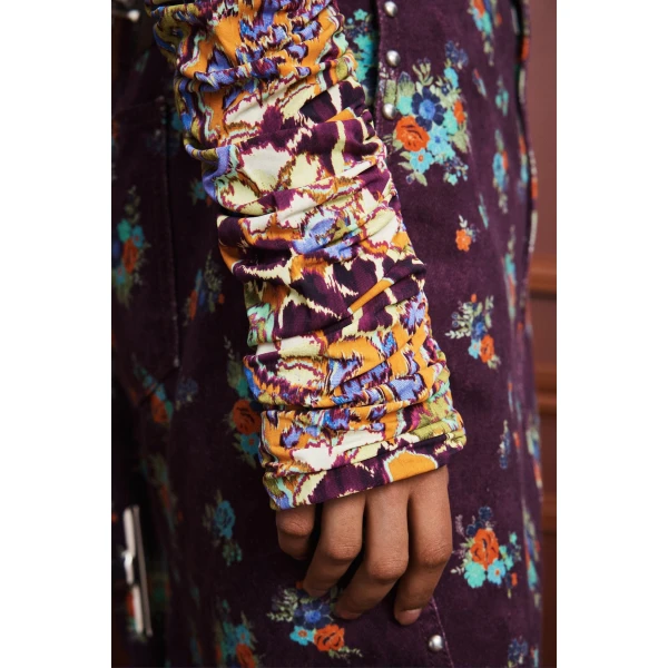 Alemais Joanna Ruched Top  Sustainable Tops with Alémais print -  Luxury Handbags Australian Designer
