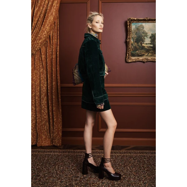 Alemais Johnny Skirt  Sustainable Skirts with Alémais print -  Luxury Handbags Australian Designer