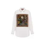 Alemais Limelight Embellish Shirt  Sustainable Tops with Alémais print -  Luxury Handbags Australian Designer