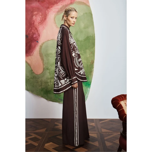 Alemais Lori Shirt  Sustainable Tops with Alémais print -  Luxury Handbags Australian Designer