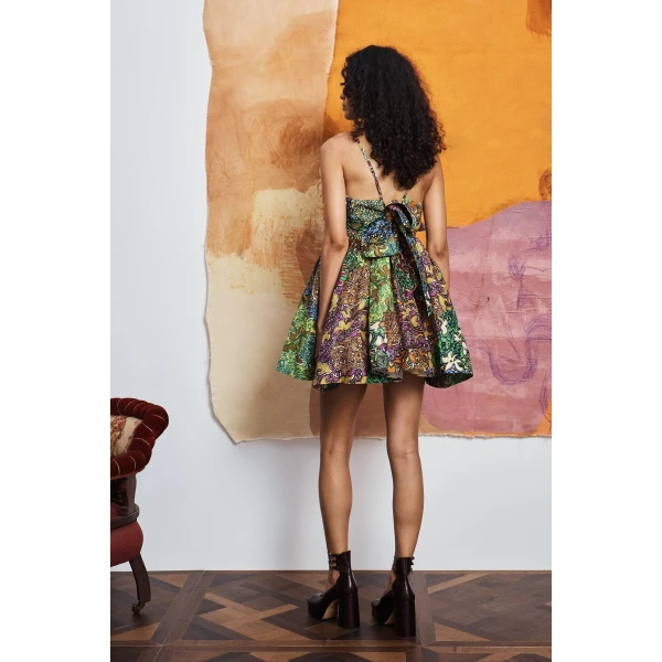 Alemais Marnie Mini Dress  Sustainable Dresses with Alémais print -  Luxury Handbags Australian Designer