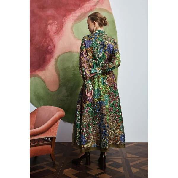 Alemais Marnie Shirtdress  Sustainable Dresses with Alémais print -  Luxury Handbags Australian Designer