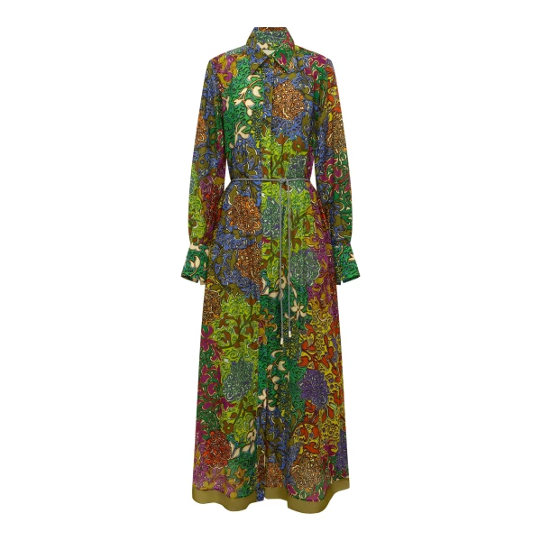 Alemais Marnie Shirtdress  Sustainable Dresses with Alémais print -  Luxury Handbags Australian Designer