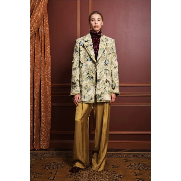 Alemais Whitney Blazer  Sustainable Jackets with Alémais print -  Luxury Handbags Australian Designer