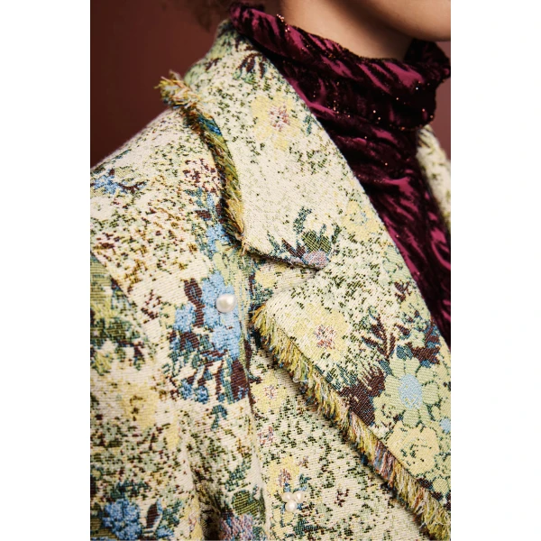 Alemais Whitney Blazer  Sustainable Jackets with Alémais print -  Luxury Handbags Australian Designer