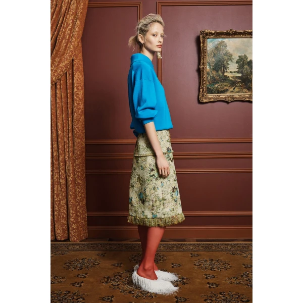 Alemais Whitney Skirt  Sustainable Skirts with Alémais print -  Luxury Handbags Australian Designer