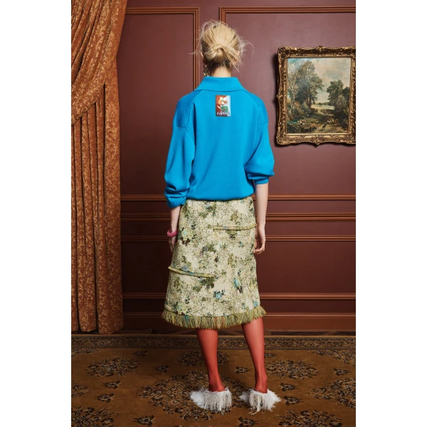 Alemais Whitney Skirt  Sustainable Skirts with Alémais print -  Luxury Handbags Australian Designer