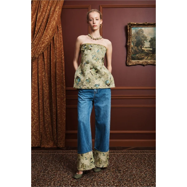 Alemais Whitney Top  Sustainable Tops with Alémais print -  Luxury Handbags Australian Designer