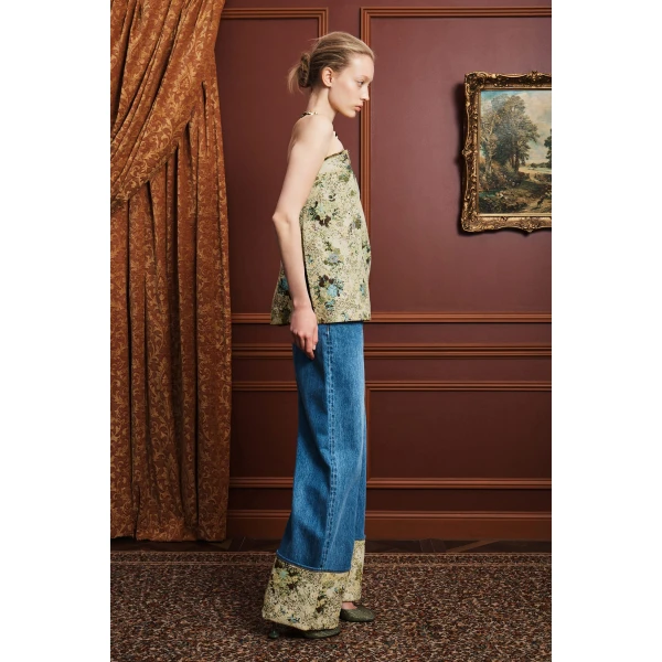 Alemais Whitney Top  Sustainable Tops with Alémais print -  Luxury Handbags Australian Designer
