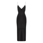 alex perry leather midi dress