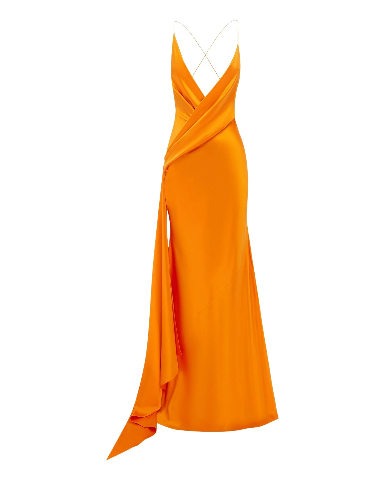 Alex-Perry-Bikini-Wrap-Asymmetric-Gown-in-Silk-Satin-Orange22782_nobg alex perry silk satin gown
