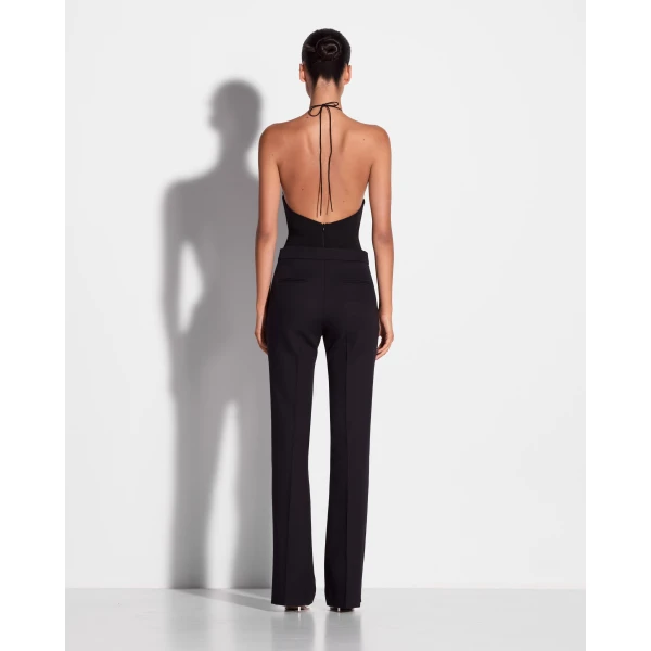 Cross Tie Halter Bodysuit