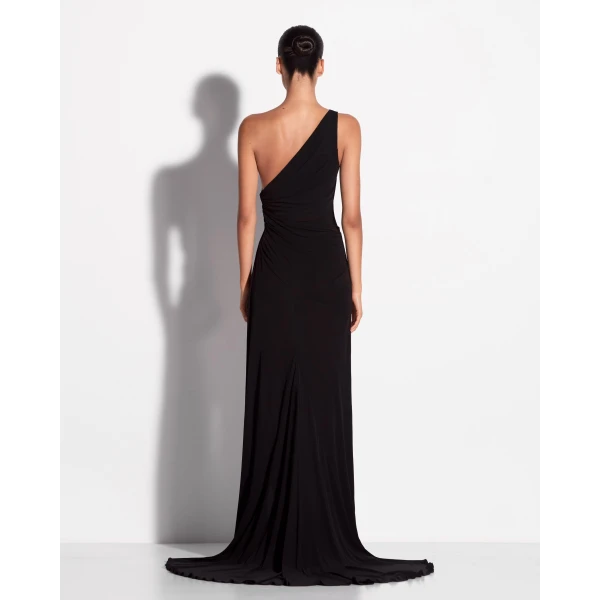 One Shoulder Drape Gown