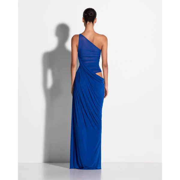One Shoulder Ruched Gown