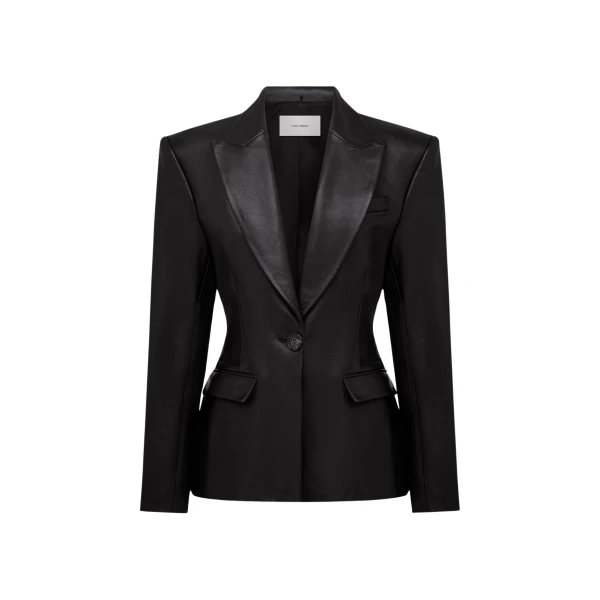 alex perry leather blazer