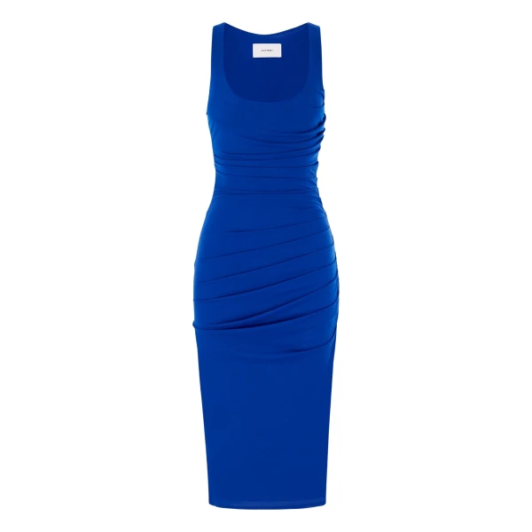 alex perry stretch mesh midi dress