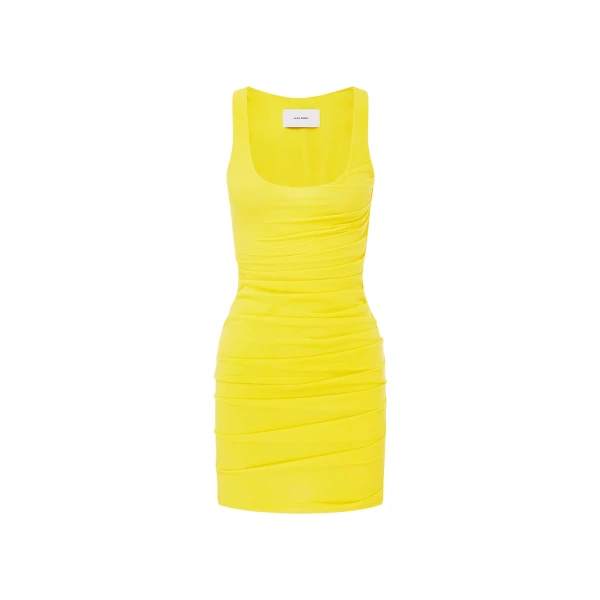 alex perry stretch mesh mini dress