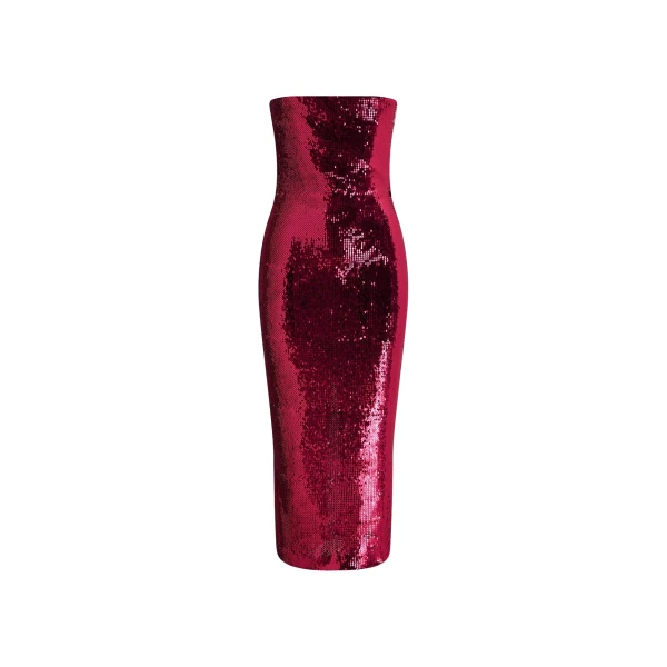 alex perry sequin mesh midi dress