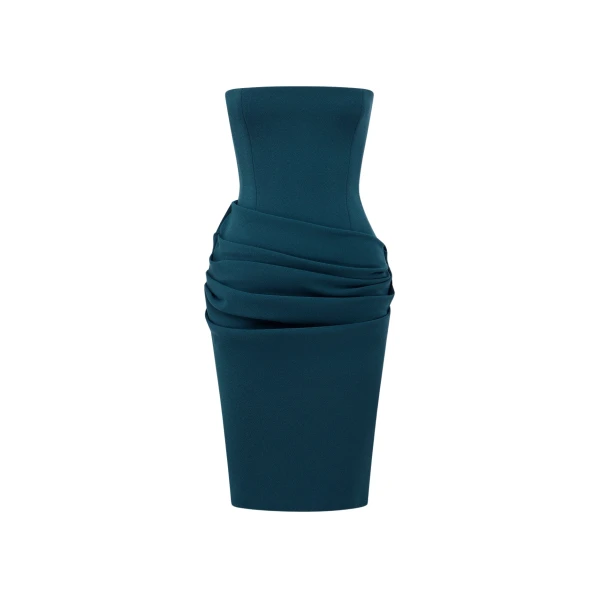 alex perry stretch crepe midi dress