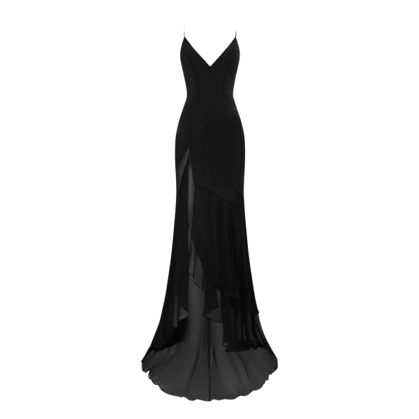 alex perry silk satin gown