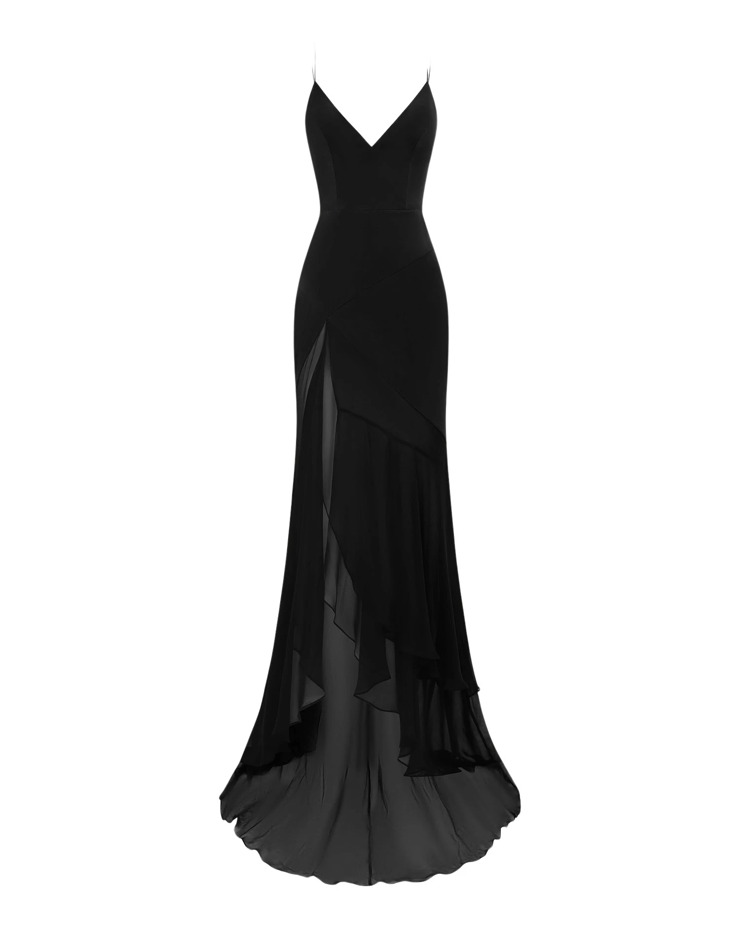 Alex-Perry-Tiered-Bikini-Gown-in-Silk-Satin-Black61459_nobg alex perry silk satin gown