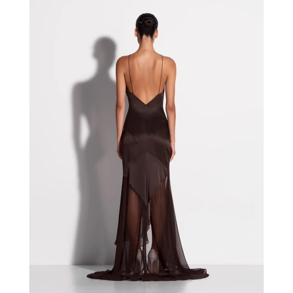 Tiered Halter Gown