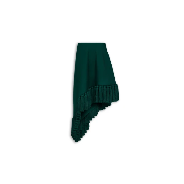Alaïa Asymmetric Tassel Skirt - ALAÏA Skirts - Laser Cut Luxury - Shop at Luxury Shoes 