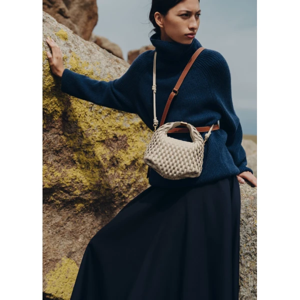 Polène Béri in Onda Ecru Béri in Onda Ecru - Shoulder & Crossbody Bags - Parisian Luxury Leather Bag at Luxury Shoes 