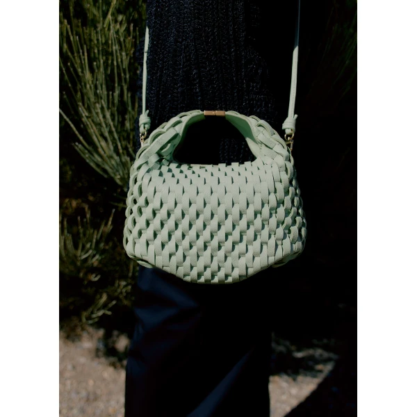 Polène Béri in Onda Fresh Almond Béri in Onda Fresh Almond - Shoulder & Crossbody Bags - Parisian Luxury Leather Bag at Luxury Shoes 