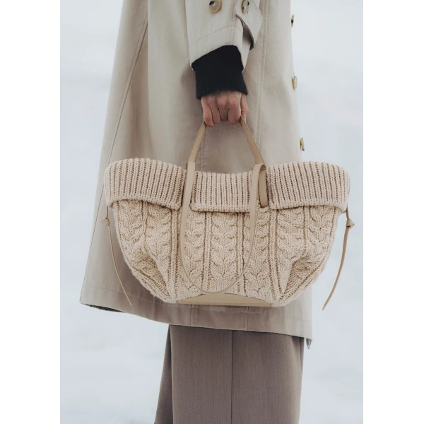 Polène Cyme Mini in Ecru Cyme Mini in Ecru - Mini Bags - Parisian Luxury Leather Bag at Luxury Shoes 