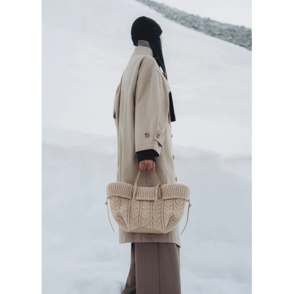 Polène Cyme Mini in Ecru Cyme Mini in Ecru - Mini Bags - Parisian Luxury Leather Bag at Luxury Shoes 