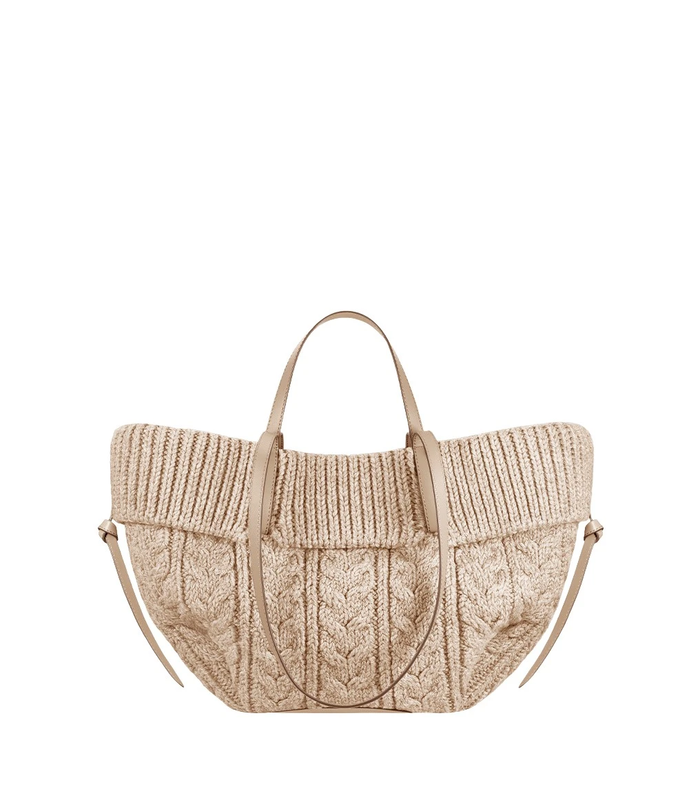 Beige-Cyme-Mini-in-Ecru-collection-coveti30667_nobg Polène Cyme Mini in Ecru Cyme Mini in Ecru - Mini Bags - Parisian Luxury Leather Bag at Luxury Shoes