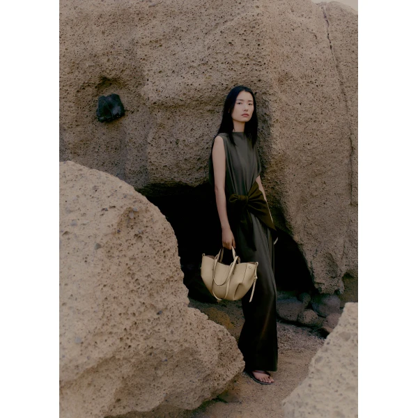 Polène Cyme Mini in Sand Cyme Mini in Sand - Mini Bags - Parisian Luxury Leather Bag at Luxury Shoes 