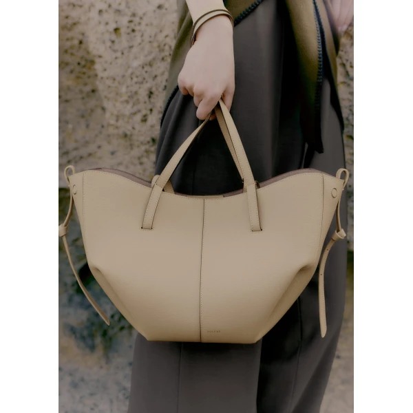 Polène Cyme Mini in Sand Cyme Mini in Sand - Mini Bags - Parisian Luxury Leather Bag at Luxury Shoes 