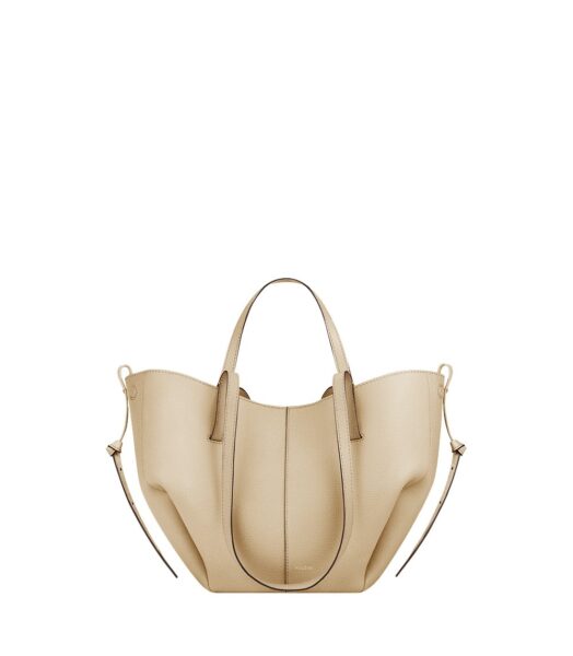 Polène Cyme Mini in Sand Cyme Mini in Sand - Mini Bags - Parisian Luxury Leather Bag at Luxury Shoes 