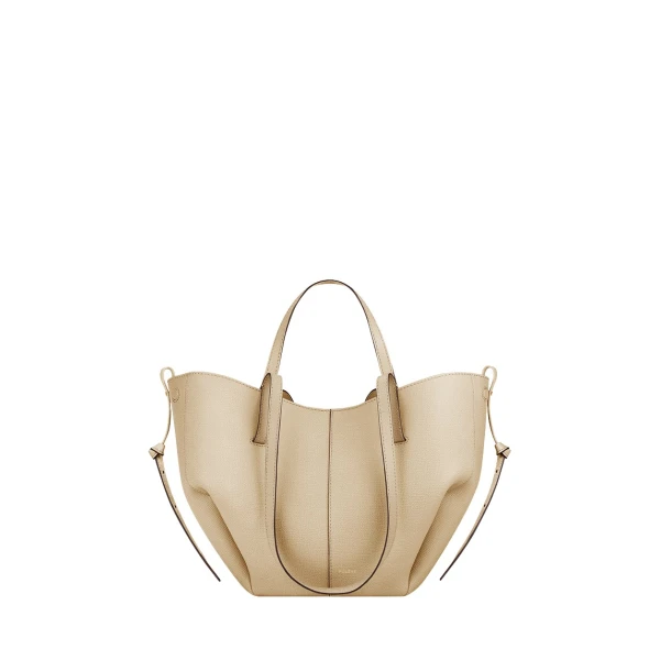Polène Cyme Mini in Sand Cyme Mini in Sand - Mini Bags - Parisian Luxury Leather Bag at Luxury Shoes 