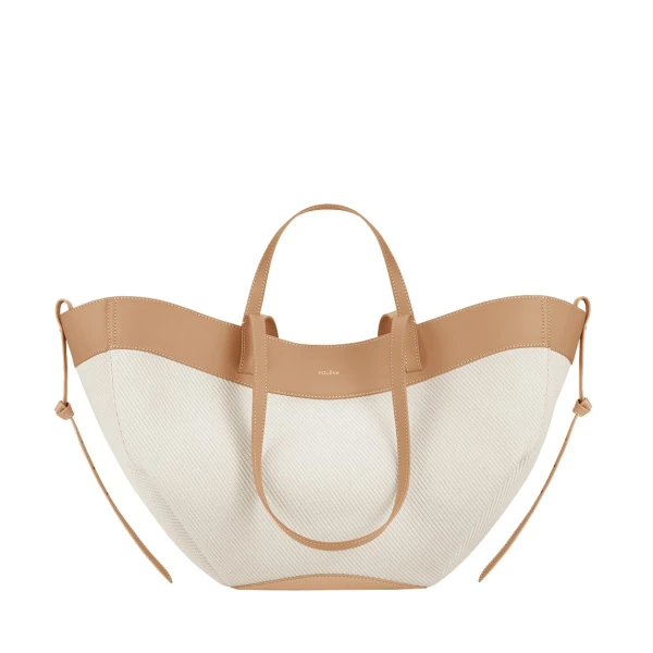 Polène Cyme in Beige Cyme in Beige - Totes & Top-Handle Bags - Parisian Luxury Leather Bag at Luxury Shoes 