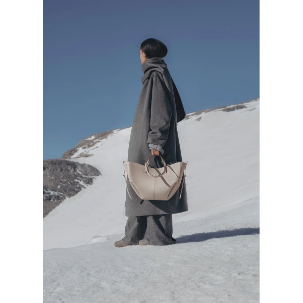 Polène Cyme in Mist Cyme in Mist - Totes & Top-Handle Bags - Parisian Luxury Leather Bag at Luxury Shoes 