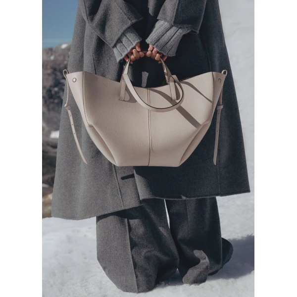 Polène Cyme in Mist Cyme in Mist - Totes & Top-Handle Bags - Parisian Luxury Leather Bag at Luxury Shoes 