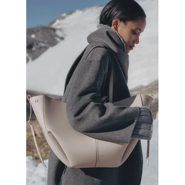 Polène Cyme in Mist Cyme in Mist - Totes & Top-Handle Bags - Parisian Luxury Leather Bag at Luxury Shoes 