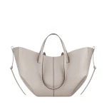 Beige-Cyme-in-Mist-collection-coveti65482_nobg Polène Cyme in Mist Cyme in Mist - Totes & Top-Handle Bags - Parisian Luxury Leather Bag at Luxury Shoes